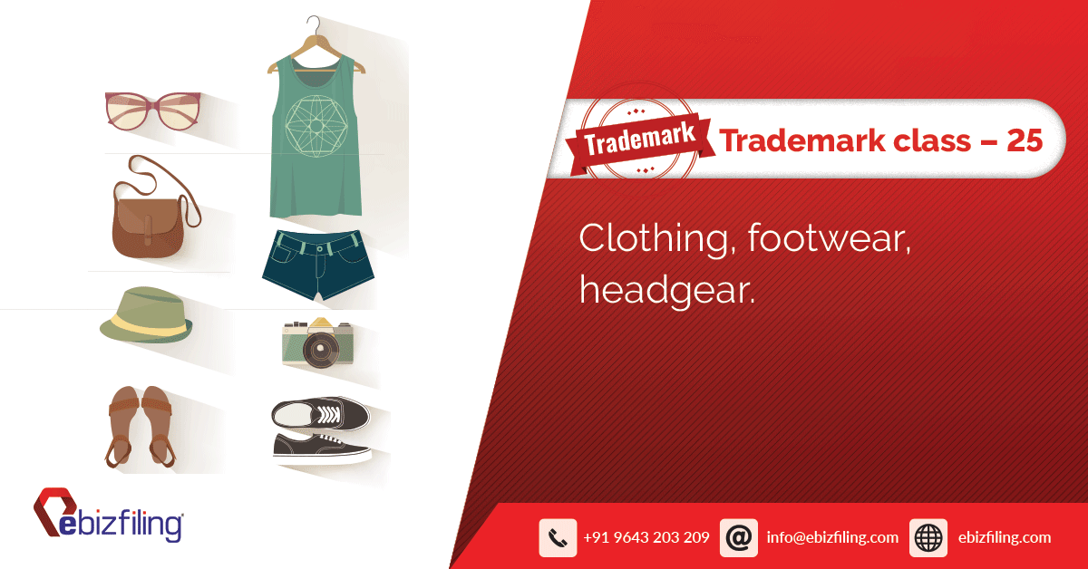 Trademark Class 25 Clothing, Footwear, Headgear
